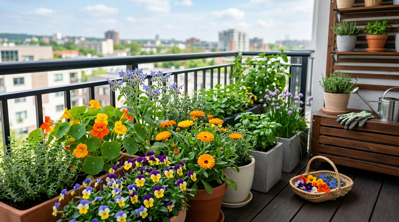 Best edible flowers for balcony gardens