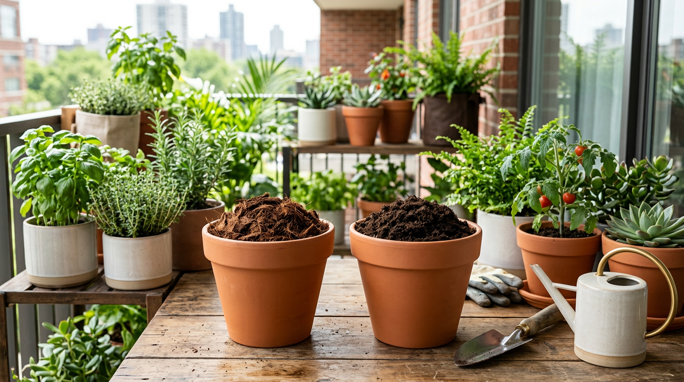 Coconut coir vs peat moss for container gardening – comparison