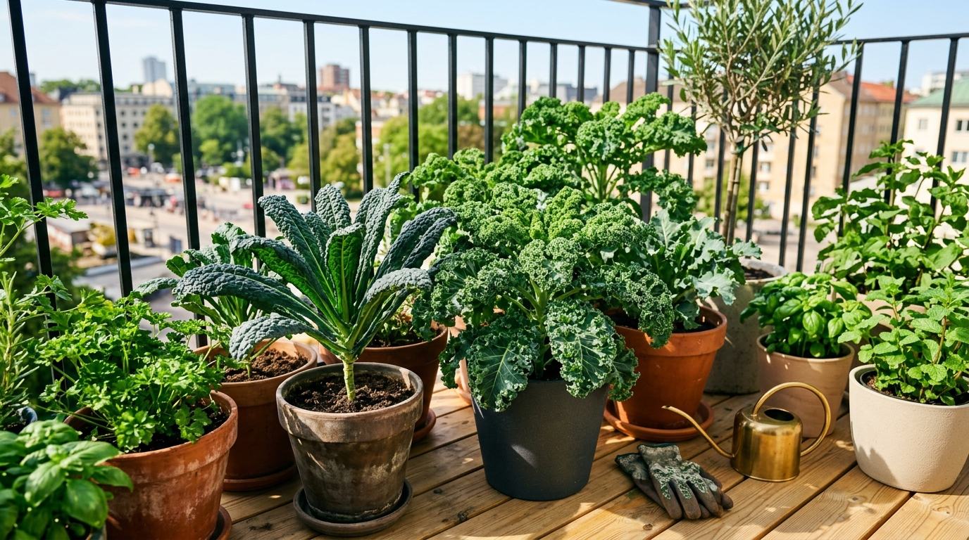 Growing kale in containers – easiest varieties for balconies