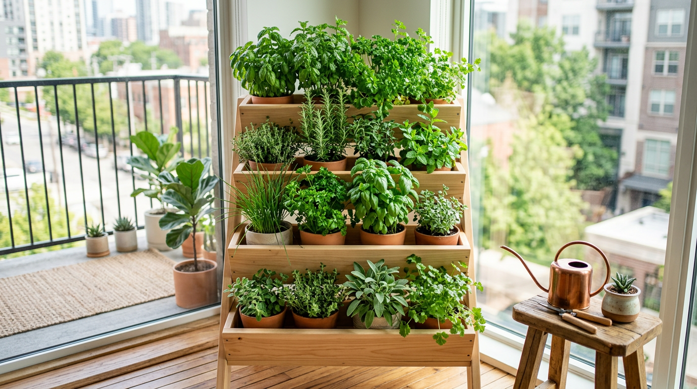 How to build a tiered herb garden for small spaces