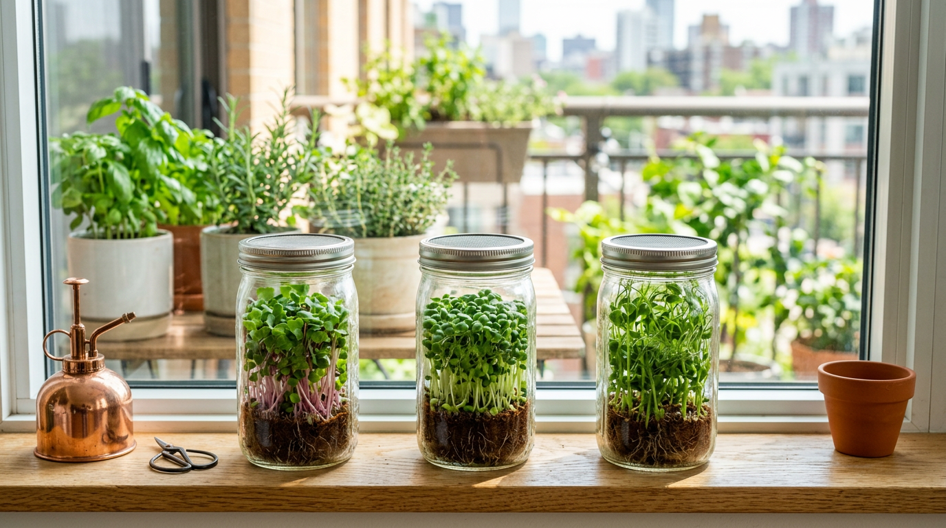 How to grow microgreens in mason jars – no tray needed