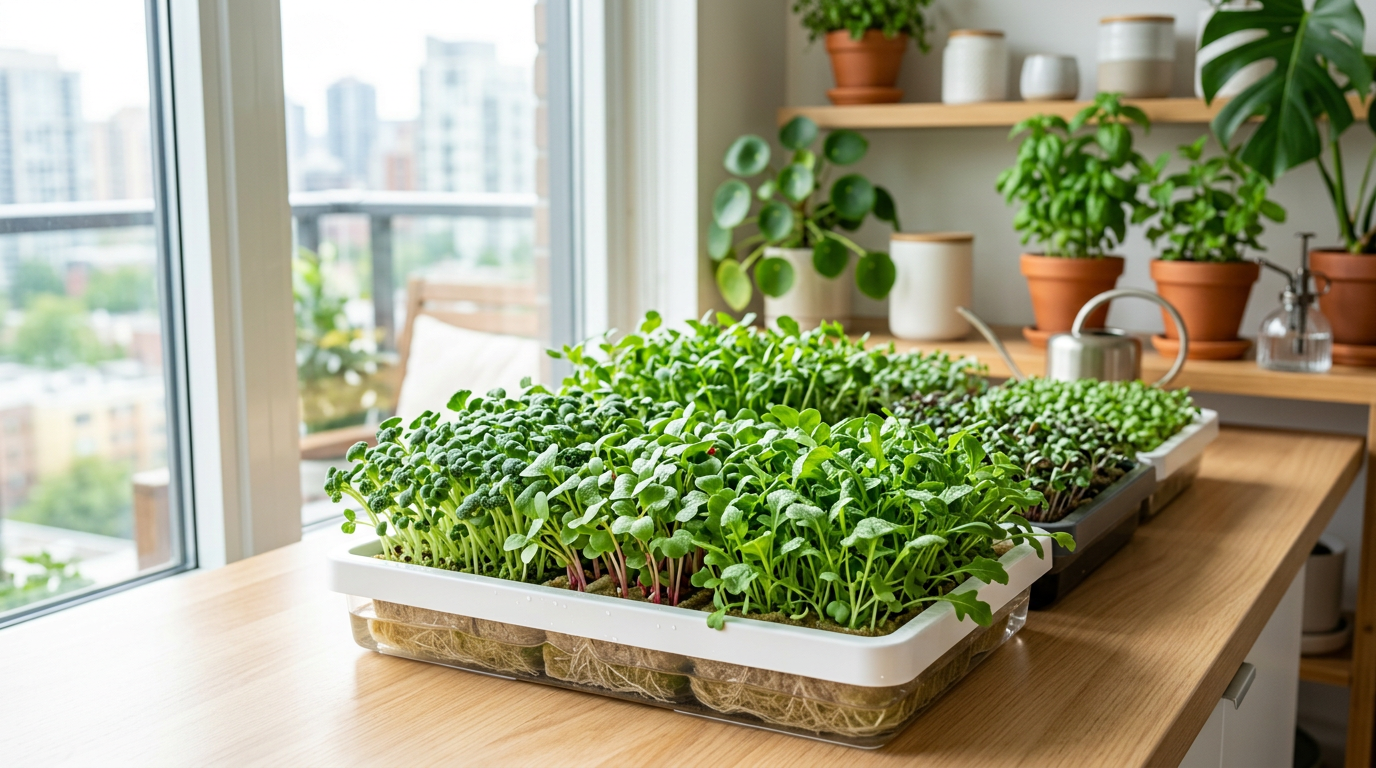 How to grow microgreens without soil (hydroponic method)