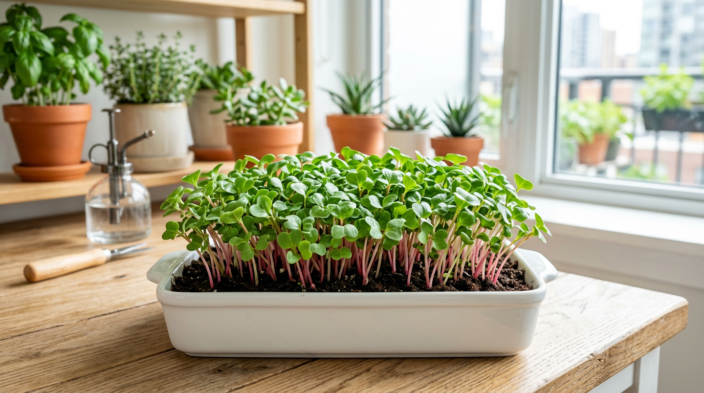 How to grow radish microgreens (fastest variety for beginners)
