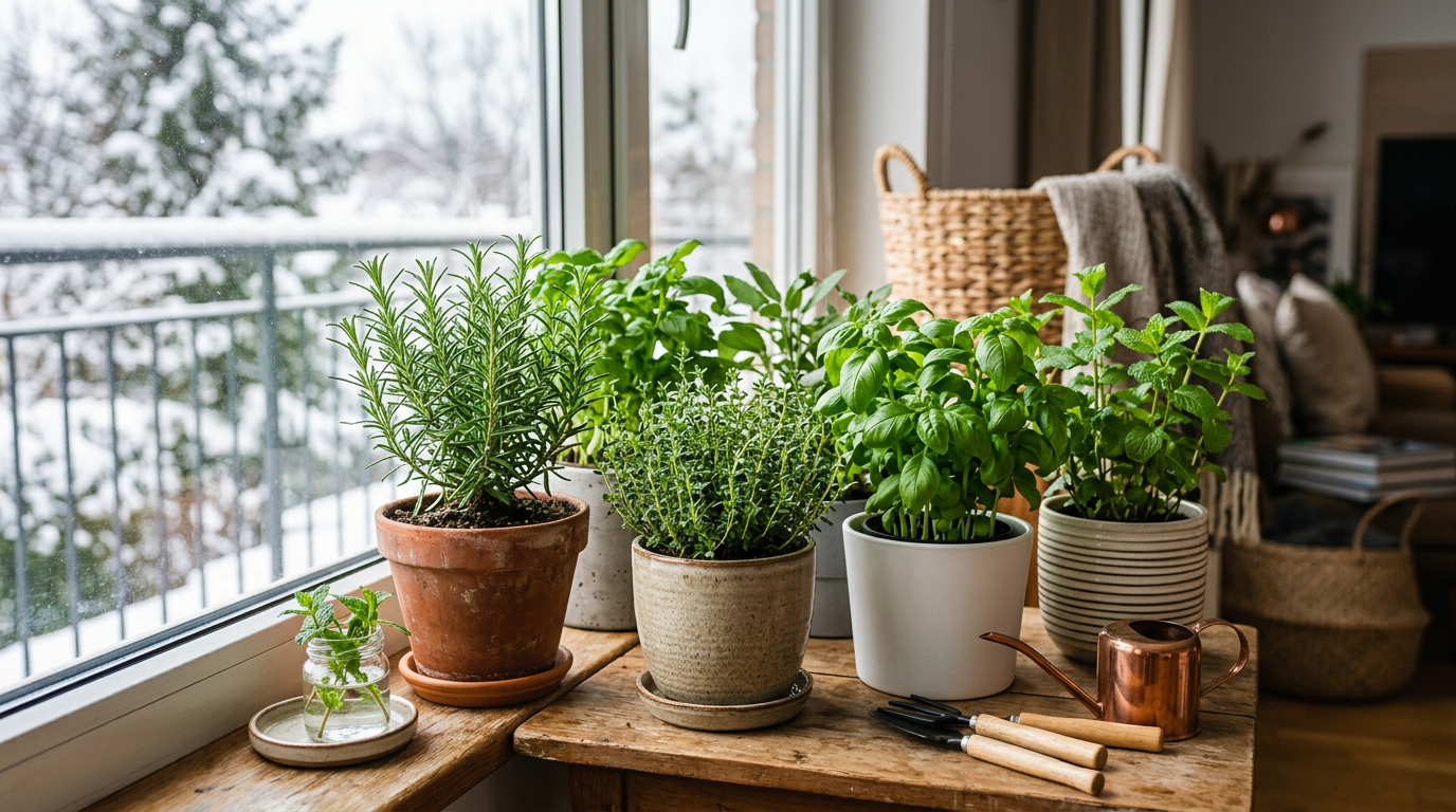 How to keep indoor herbs alive in winter