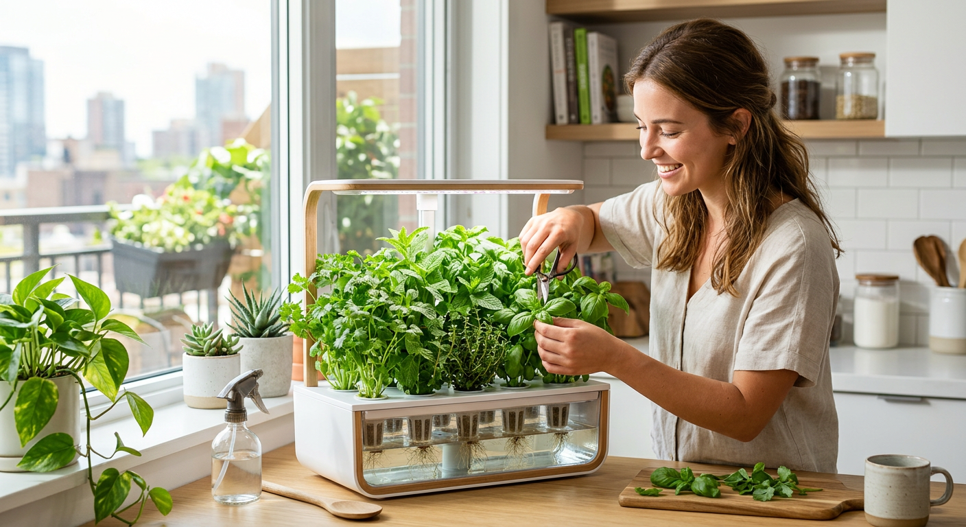Hydroponic herb garden for beginners (no experience needed)