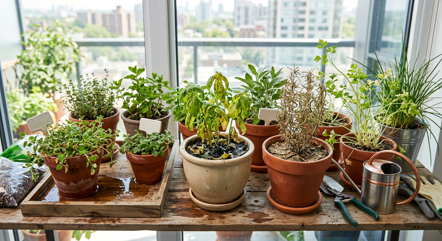 Indoor herb garden mistakes – 7 things killing your plants