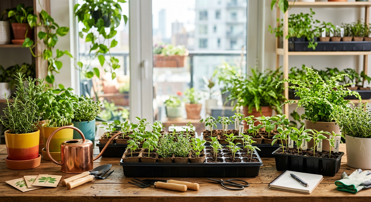 Indoor seed starting schedule – month-by-month calendar