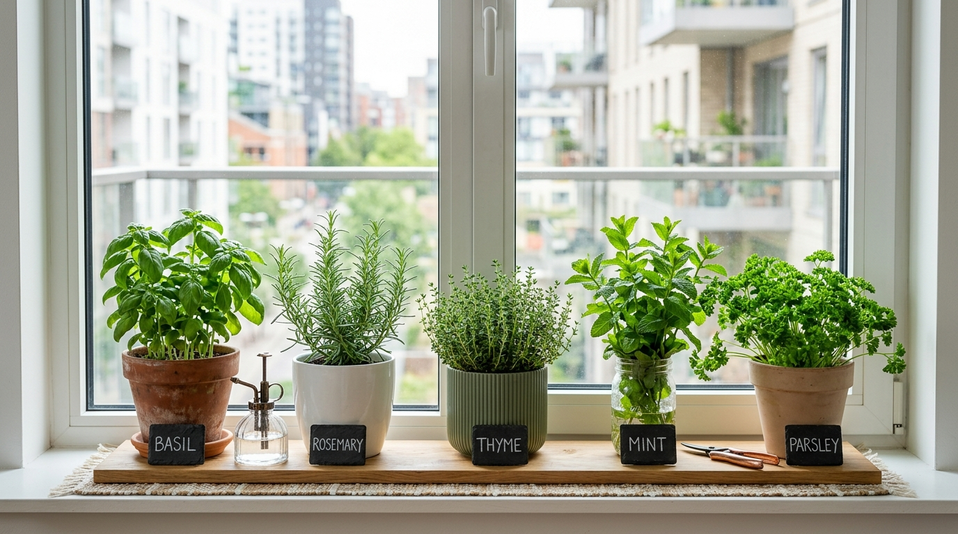 Windowsill herb garden ideas – layouts that actually work